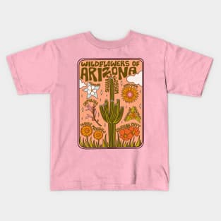 Arizona Wildflowers Kids T-Shirt